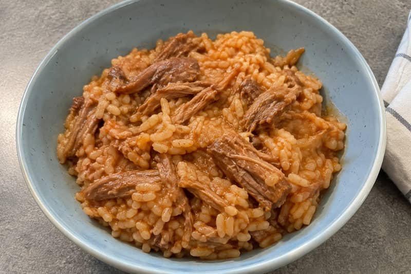 Rice with spare ribs