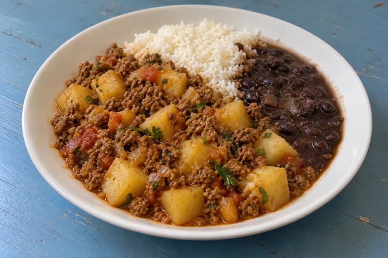 Mince with potatoes