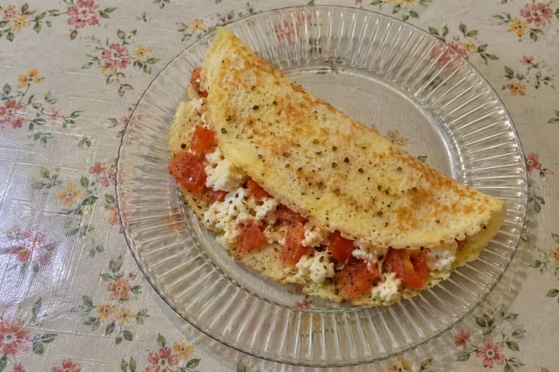 Crepioca (tapioca and egg crêpe)