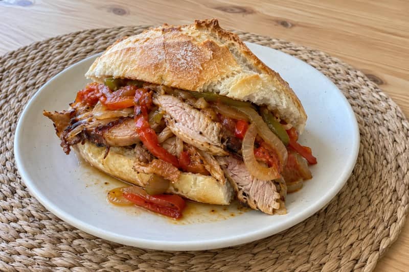 Roast pork sandwich