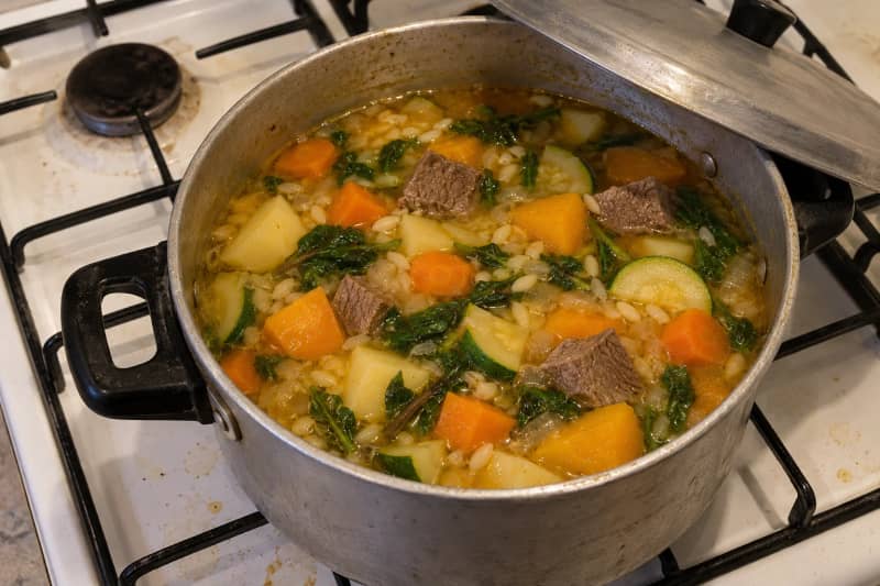 Beef and vegetable soup