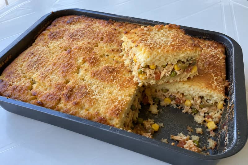 Blender chicken pie