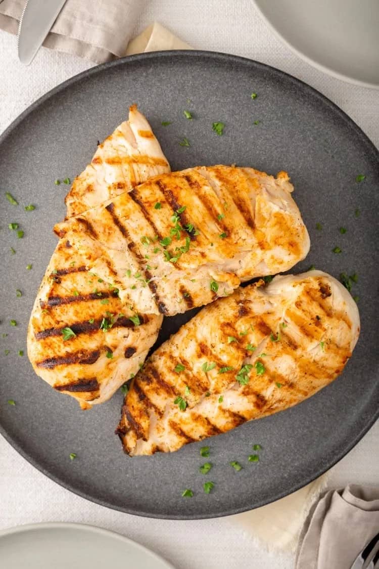 Grilled chicken fillets