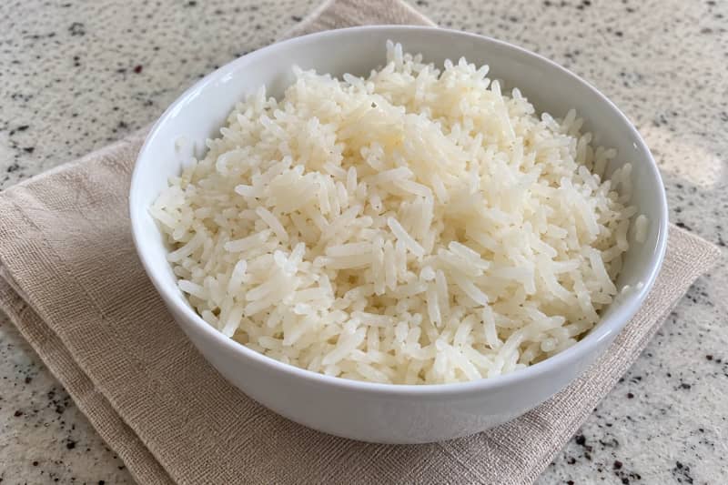 Fluffy white rice