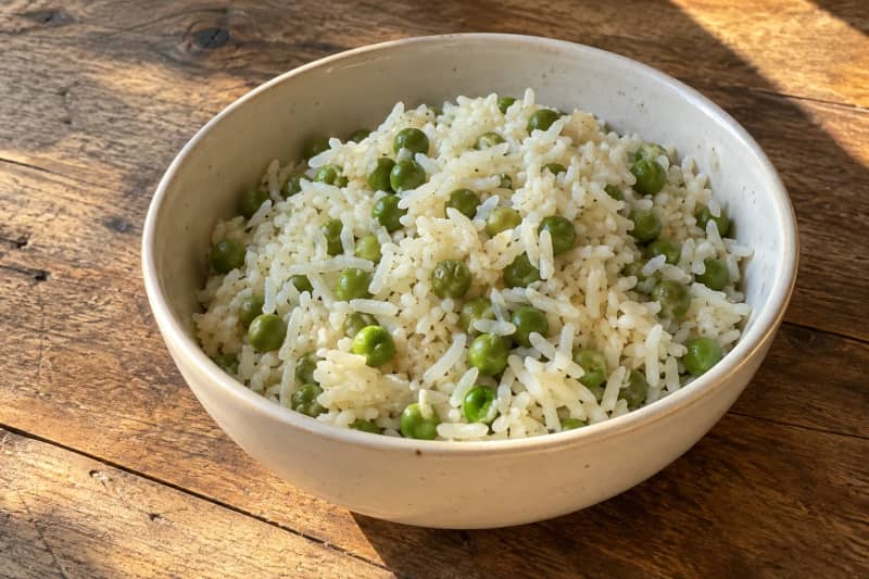 Rice with peas