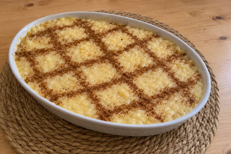 Portuguese rice pudding (arroz doce)