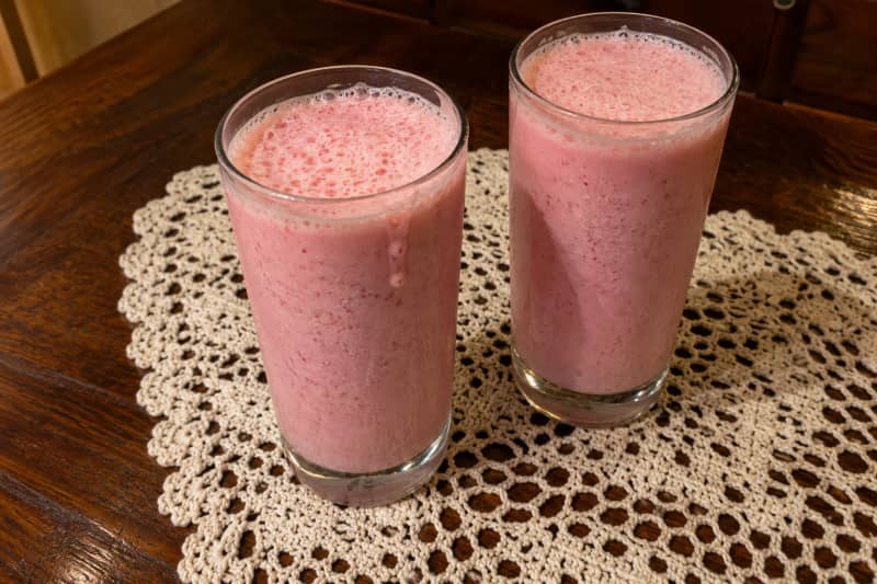 Strawberry milkshake