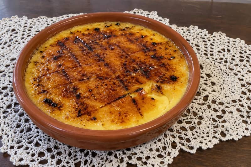 Portuguese burnt custard (leite-creme)