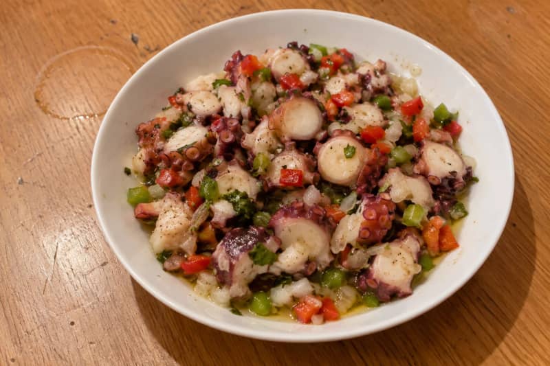Octopus salad