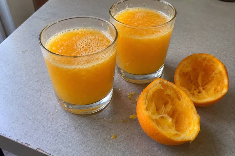 Freshly squeezed orange juice