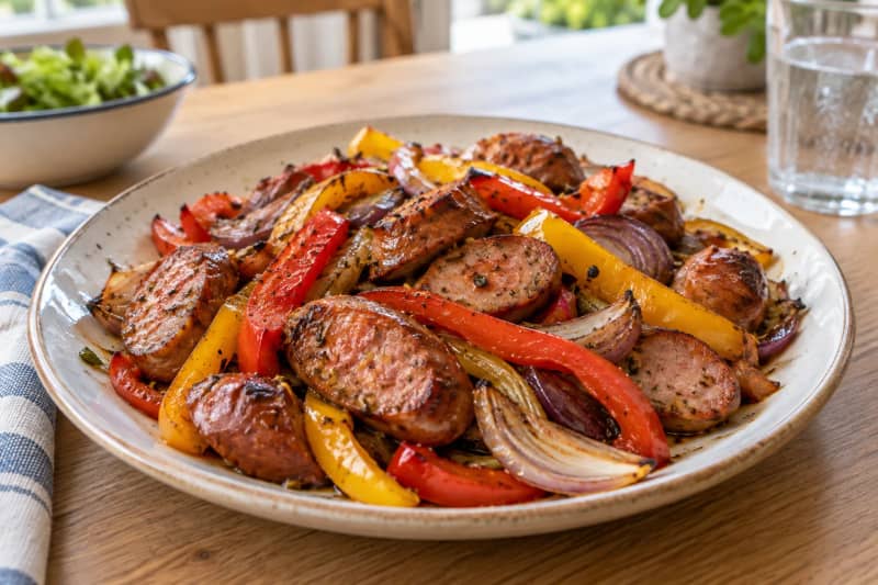 Sheet-Pan Sausage Peppers
