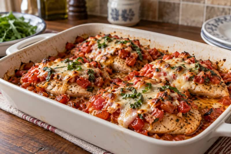 Bruschetta Chicken Bake