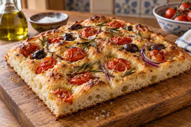 Focaccia with Toppings