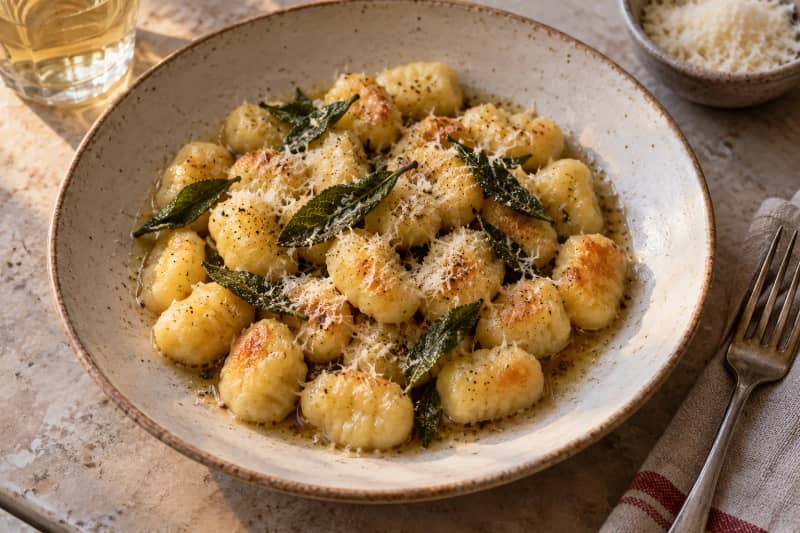 Gnocchi with Brown Butter Sage