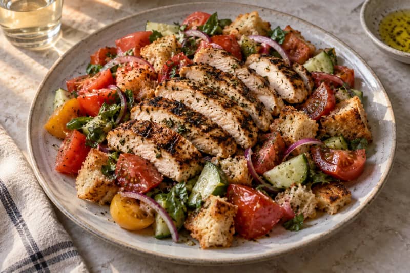 Panzanella with Grilled Protein