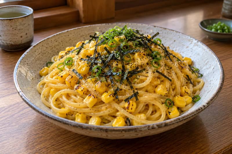 Miso Butter Corn Pasta