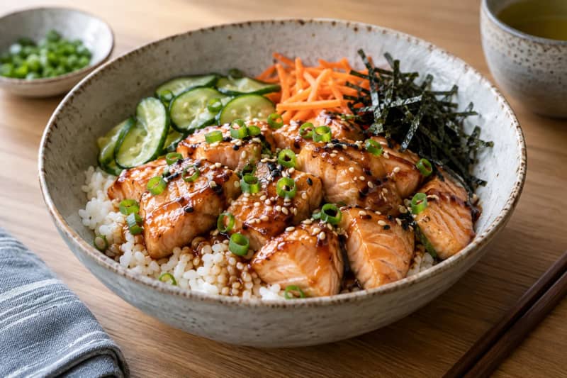 Salmon Rice Bowl