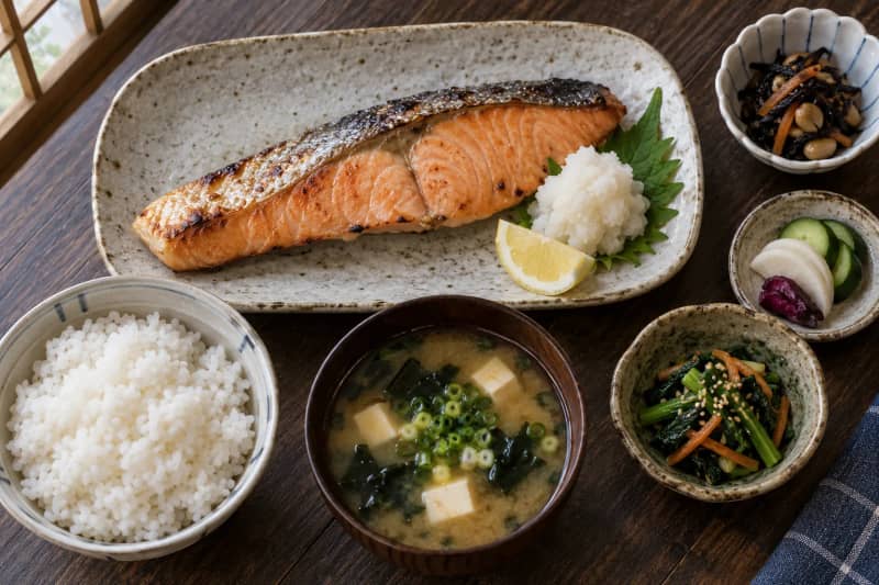 Salted Salmon Teishoku