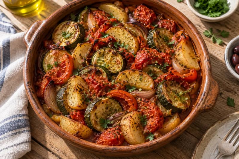Briam Roasted Veg