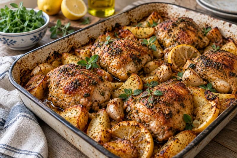 Chicken Oregano Traybake