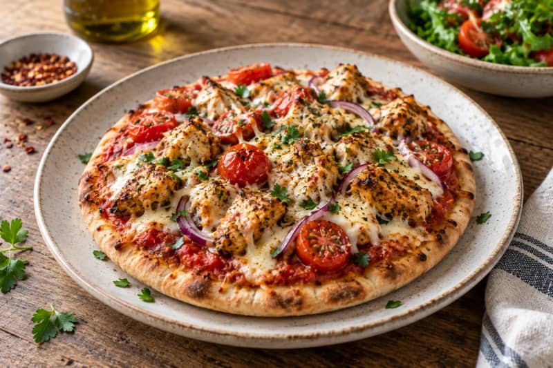 Chicken Pita Pizza