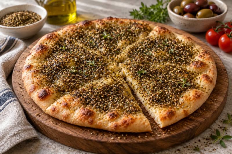 Manakish-style Flatbread