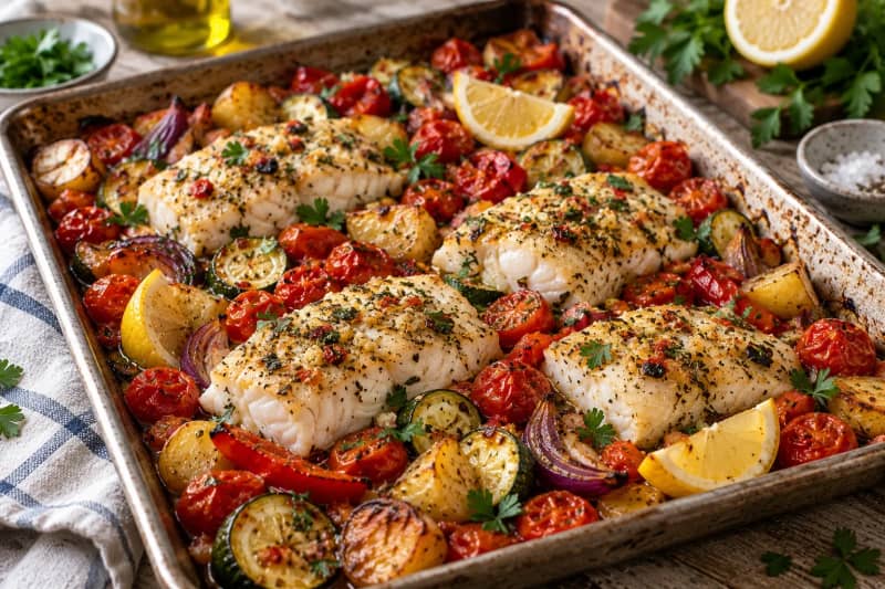 Mediterranean Fish Traybake