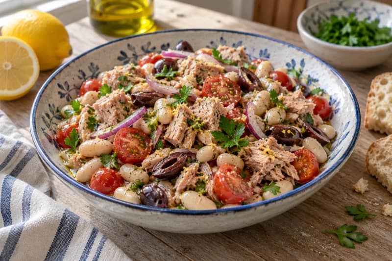 Mediterranean Tuna White Bean