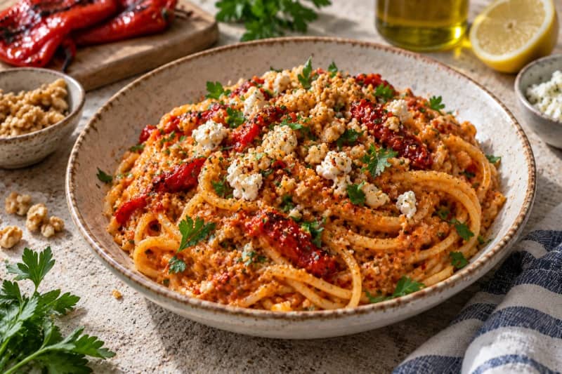 Muhammara Pasta lite