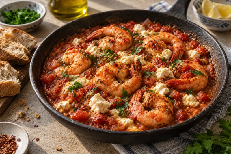 Prawn Saganaki