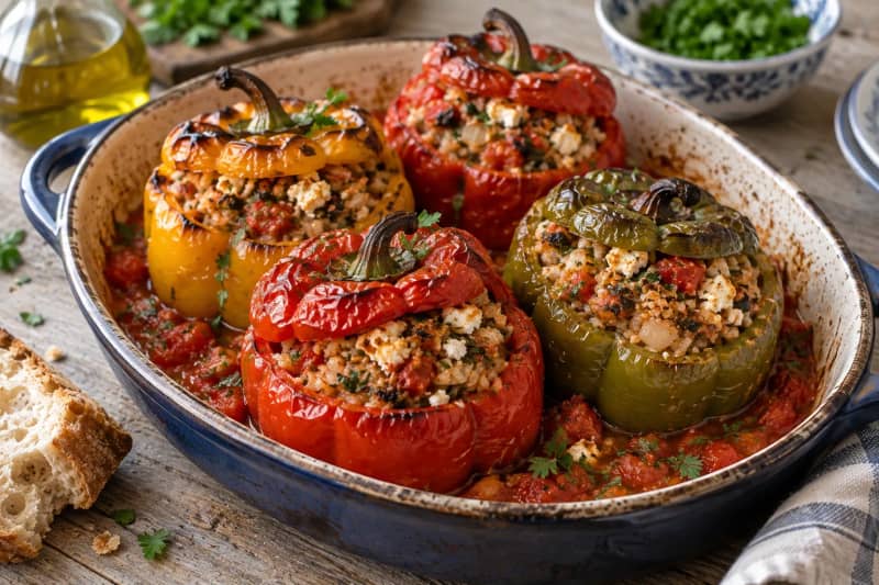 Stuffed Peppers Greek
