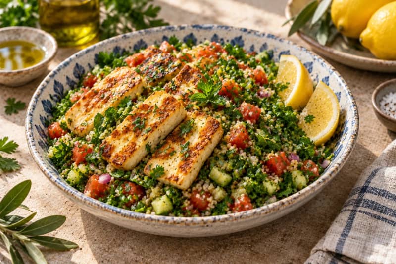 Tabbouleh Halloumi