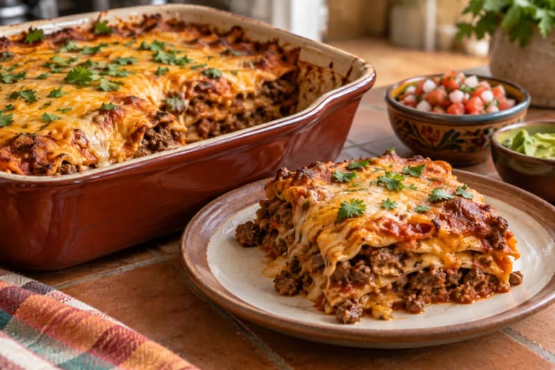 Beef Enchilada Casserole