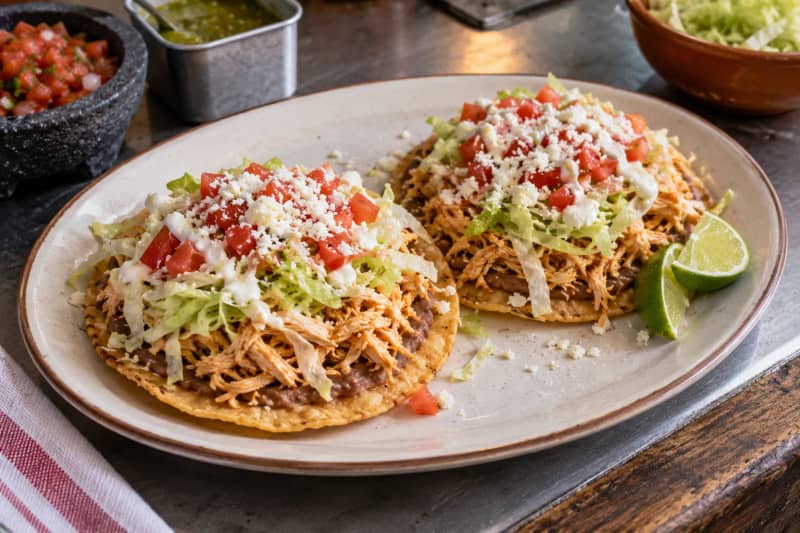 Shredded Chicken Tostadas